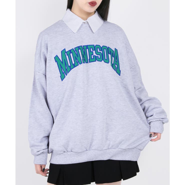 WC】カレッジロゴBIGスウェット [品番：WG010083405]｜WEGO【WOMEN】（ウィゴー）のレディースファッション通販｜SHOPLIST（ショップリスト）