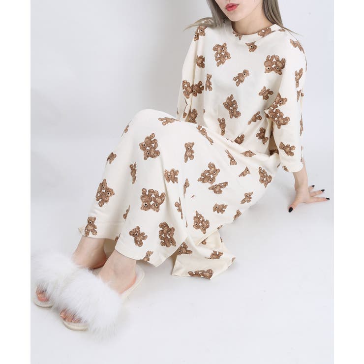 WC】クマ柄ビッグTワンピ[品番：WG010079992]｜WEGO【WOMEN