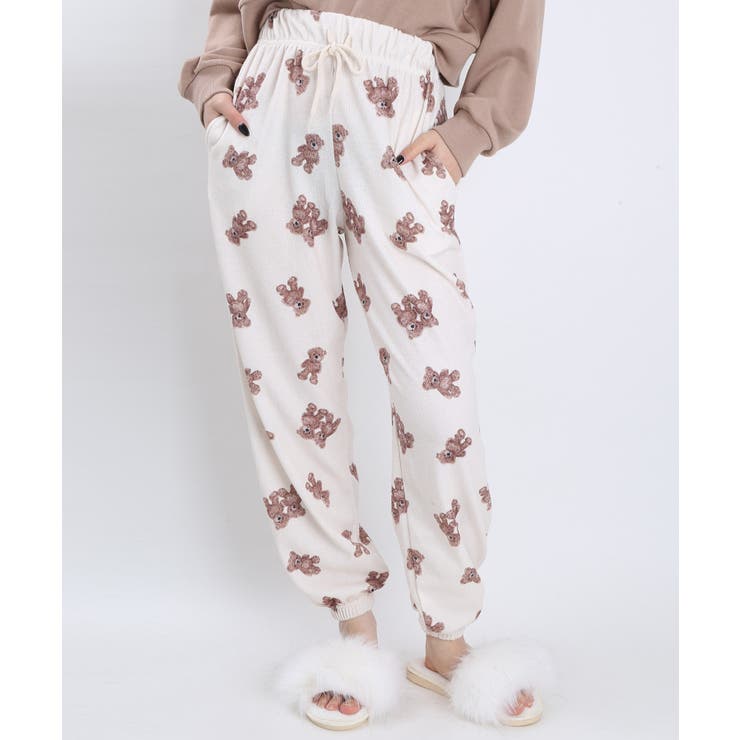 WC】クマ柄イージーパンツ[品番：WG010079993]｜WEGO【WOMEN