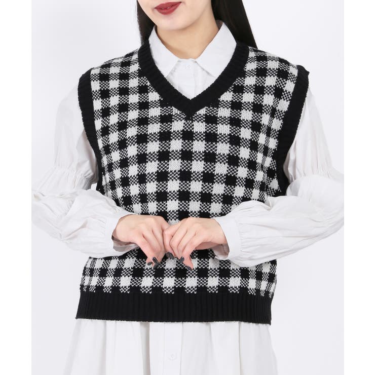 WC】ギンガムチェックベスト [品番：WG010080191]｜WEGO【WOMEN】（ウィゴー）のレディースファッション通販｜SHOPLIST（ショップリスト）
