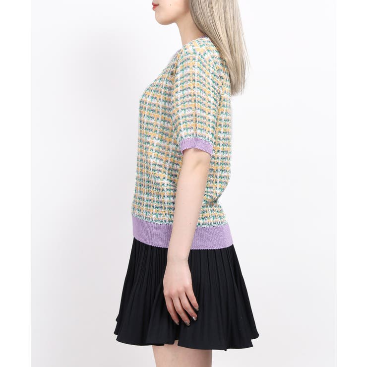 Wc カラフル チェックニット 品番 Wg010081105 Wego Women ウィゴー のレディースファッション通販 Shoplist ショップリスト