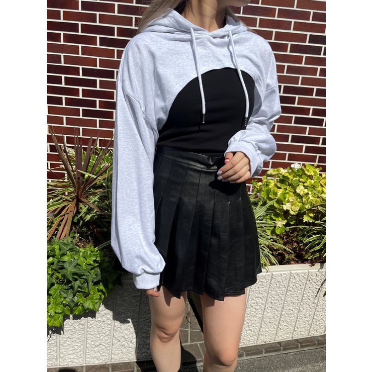 2wayセットショートパーカー 韓国 韓国ファッション 品番 Wg Wego Women ウィゴー のレディースファッション通販 Shoplist ショップリスト