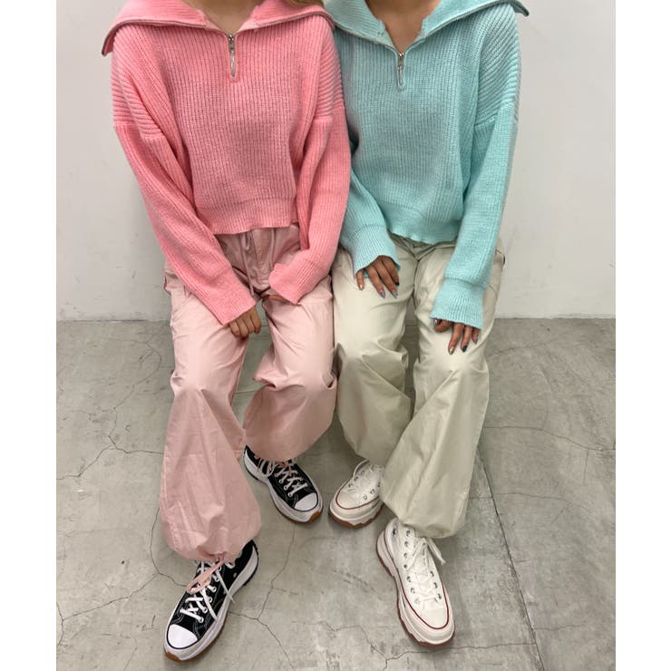 kolor カラー　カーゴパンツ　ピンクカモ　サイズ1 WC】カラージップカーゴパンツ[品番：WG010073227]｜WEGO【WOMEN