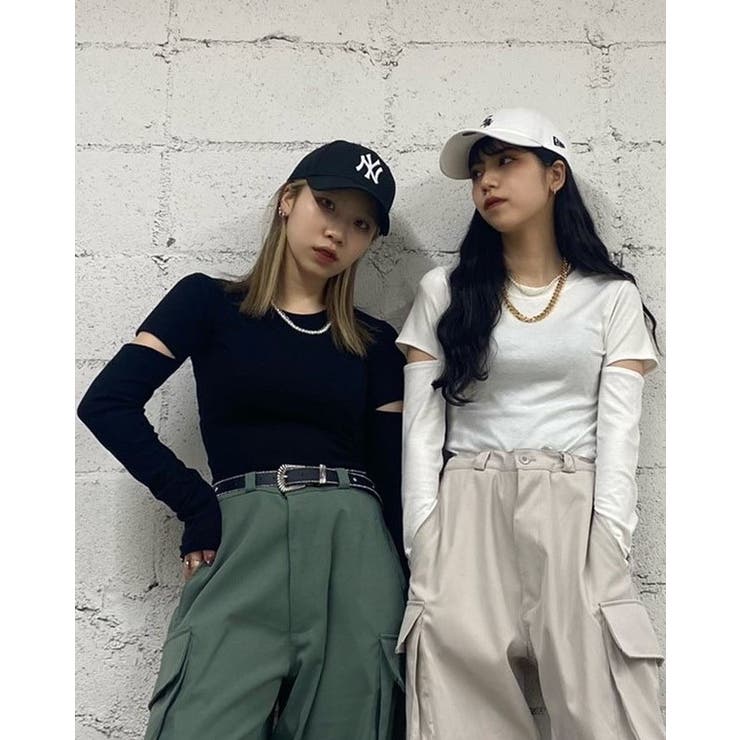 スリーブカットアウトトップス[品番：WG010084449]｜WEGO【WOMEN