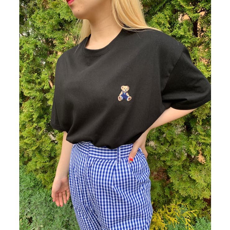 WC】クマ刺繍ビッグTシャツ[品番：WG010084637]｜WEGO【WOMEN