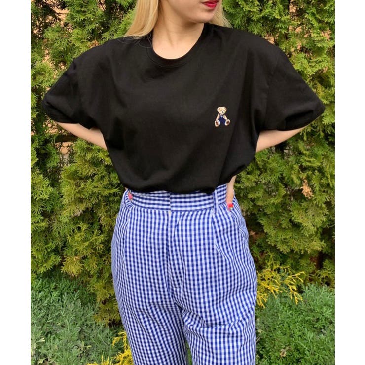 WC】クマ刺繍ビッグTシャツ[品番：WG010084637]｜WEGO【WOMEN