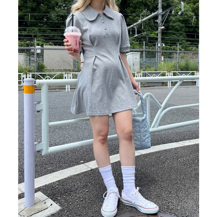 Wc ウエストタックフレアワンピース 韓国 韓国ファッション 品番 Wg Wego Women ウィゴー のレディースファッション通販 Shoplist ショップリスト