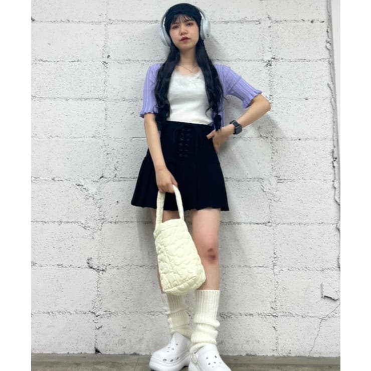 【WC】レースアップミニスカート 韓国 韓国ファッション | WEGO【WOMEN】 | 詳細画像5 