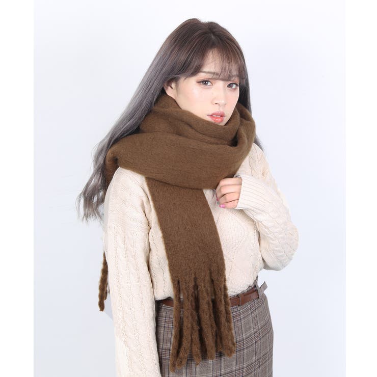 Wc ボリュームフリンジマフラー 品番 Wg Wego Women ウィゴー のレディース ファッション通販 Shoplist ショップリスト