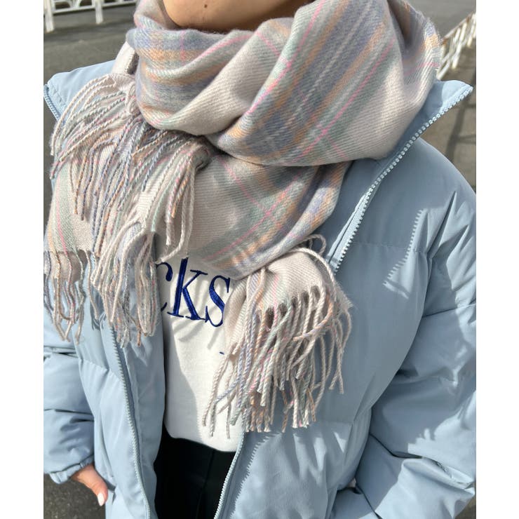 WC】チェックマフラー[品番：WG010086283]｜WEGO【WOMEN