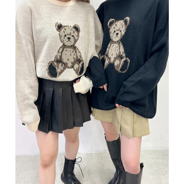 クマビッグニット 韓国 韓国 ファッション[品番：WG010085989]｜WEGO【WOMEN】（ウィゴー）のレディースファッション通販｜SHOPLIST（ショップリスト）