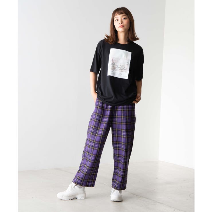 チェックワイドパンツ WE19AU08-L2966[品番：WG010068917]｜WEGO
