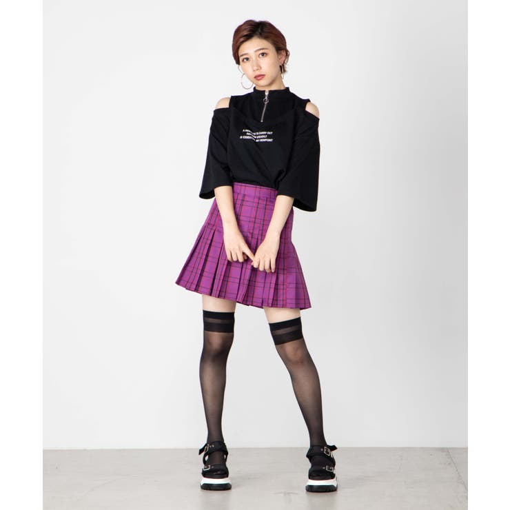 ハーフジップオフショルT WE19AU08-L3390 | WEGO【WOMEN】 | 詳細画像3 