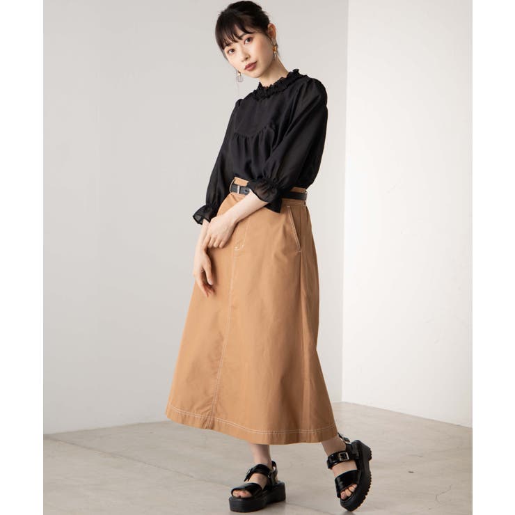 シャーリングハイネックブラウス(7) WE19AU08-L3444[品番：WG010069544]｜WEGO【WOMEN】（ウィゴー）の ...