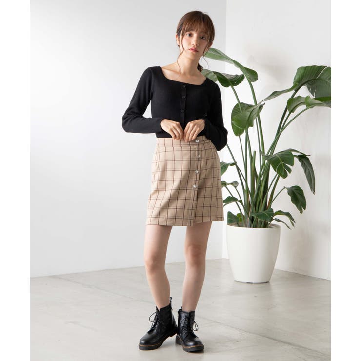 アソートボタンミニスカート WE19AU09-L4719 | WEGO【WOMEN】 | 詳細画像4 