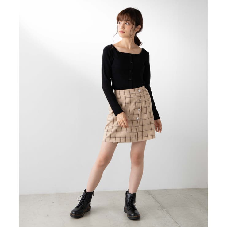 アソートボタンミニスカート WE19AU09-L4719 | WEGO【WOMEN】 | 詳細画像6 