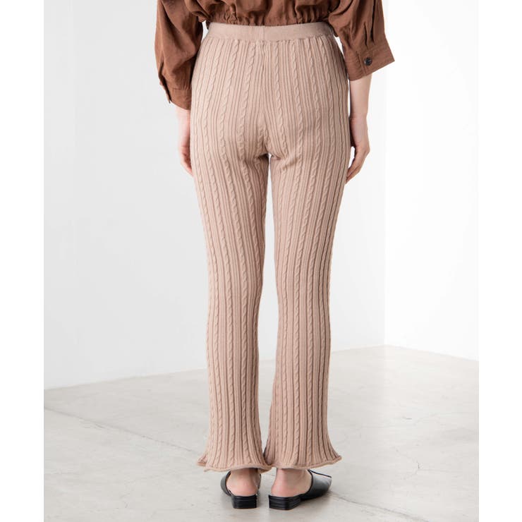 ケーブルフレアパンツ WE19AU09-L4782 | WEGO【WOMEN】 | 詳細画像9 