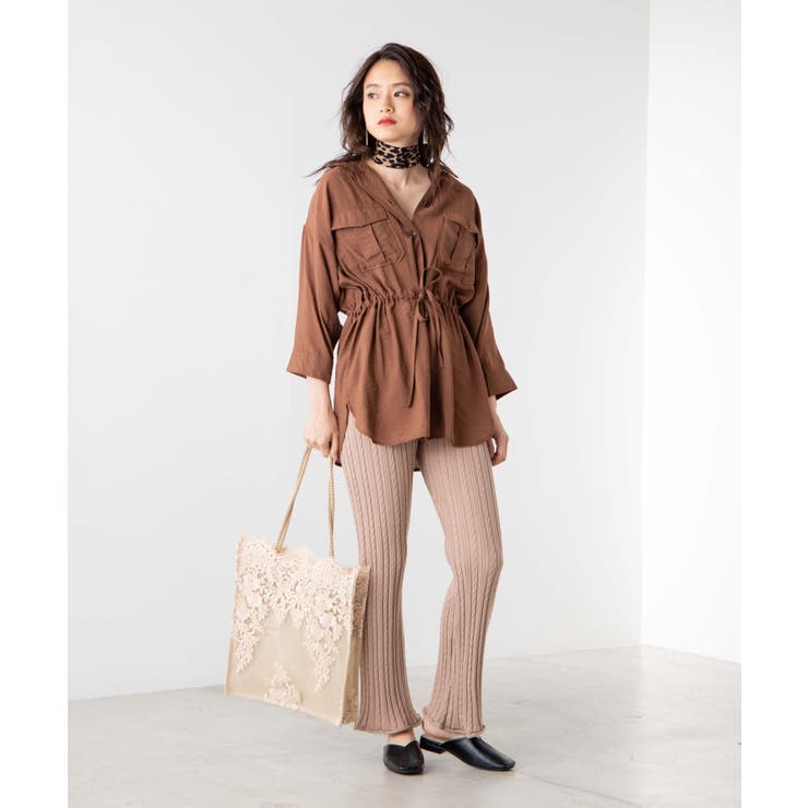 ケーブルフレアパンツ WE19AU09-L4782 | WEGO【WOMEN】 | 詳細画像6 