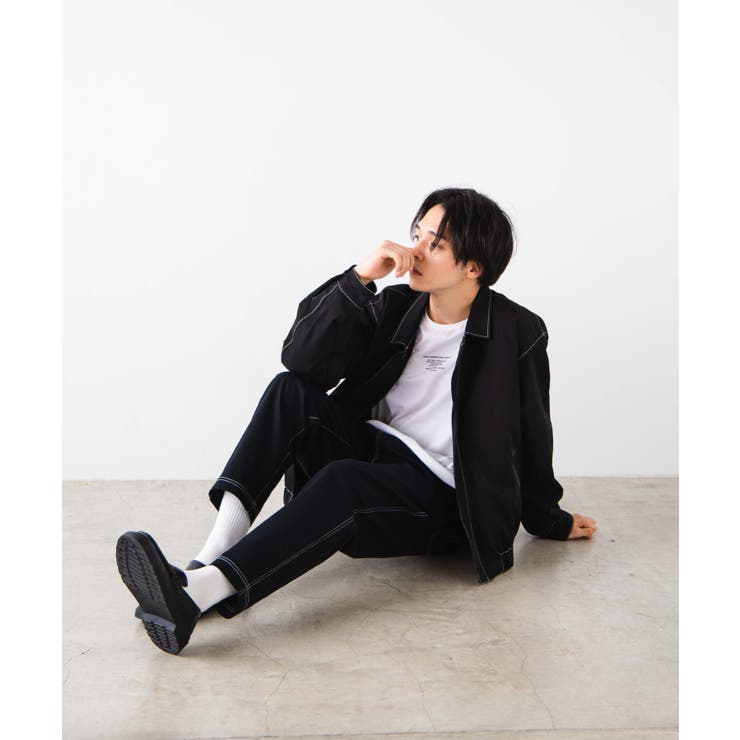 リングZIP配色ステッチジャケット WE19AU09-M1870[品番