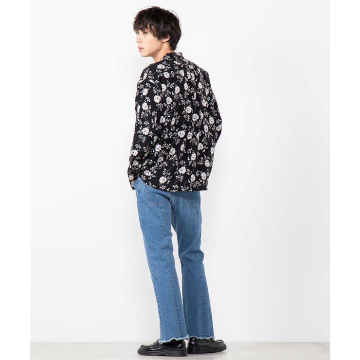ダークフラワーシャツ WE19AU09-M2696[品番：WG010068954]｜WEGO【MEN 