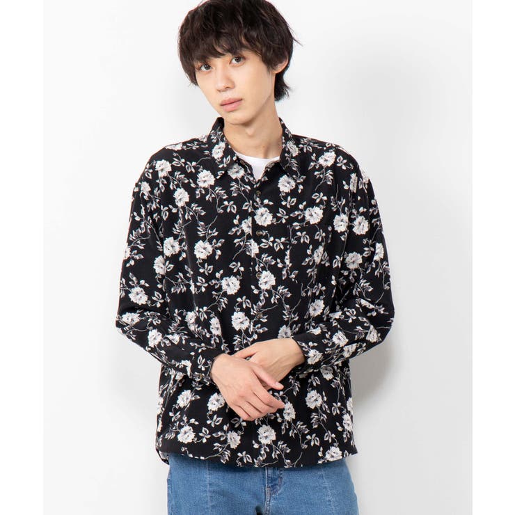 ダークフラワーシャツ WE19AU09-M2696[品番：WG010068954]｜WEGO【MEN 