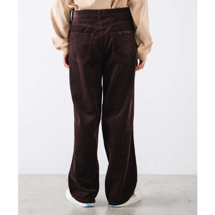 HUG Ō Wār コーデュロイ ワイドパンツ ブラウン コーデュロイワイドパンツ（ブラウン） | MACHATT ONLINE STORE