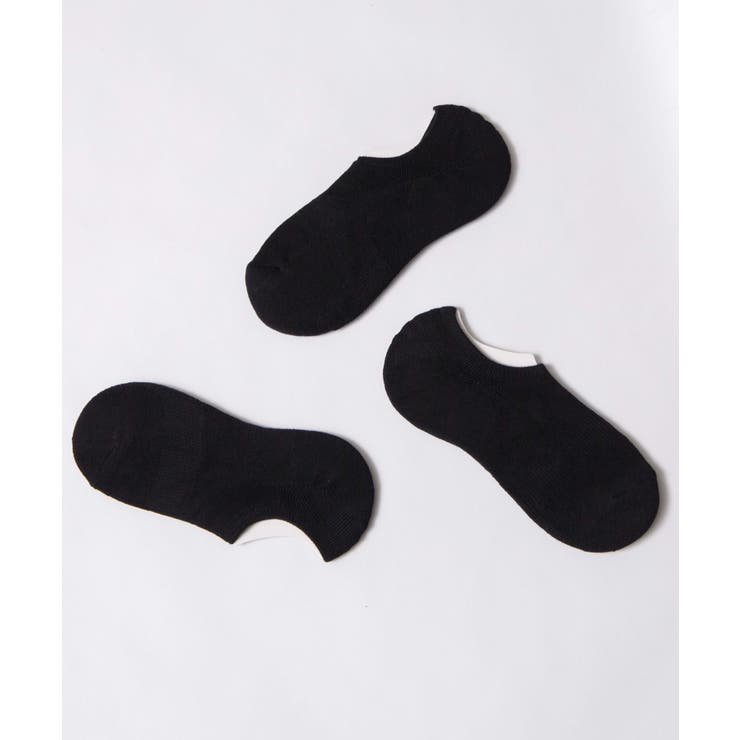 ブラック | 【3点セット】スニーカーインソックス WE19AW09-MG3515 | WEGO【MEN】