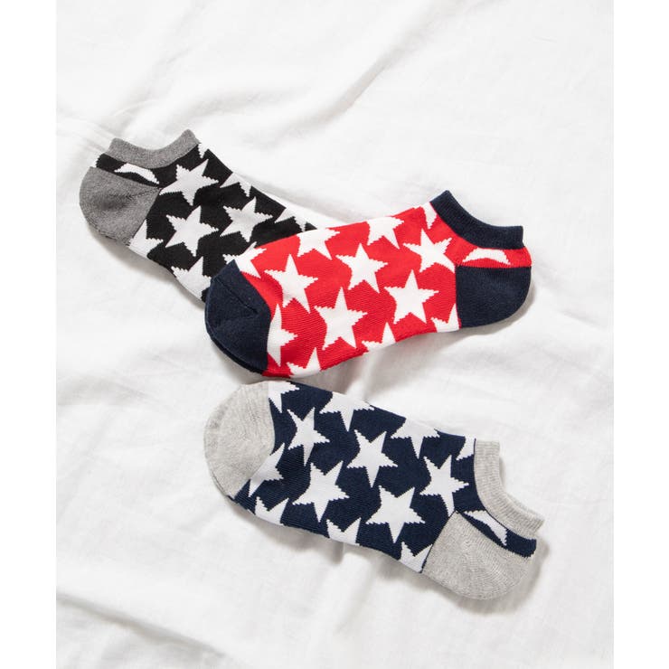 柄5 | 【3足セット】パターンソックス WE19AW09-MG3517 | WEGO【MEN】