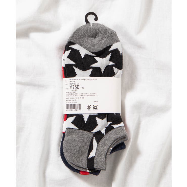 【3足セット】パターンソックス WE19AW09-MG3517 | WEGO【MEN】 | 詳細画像10 