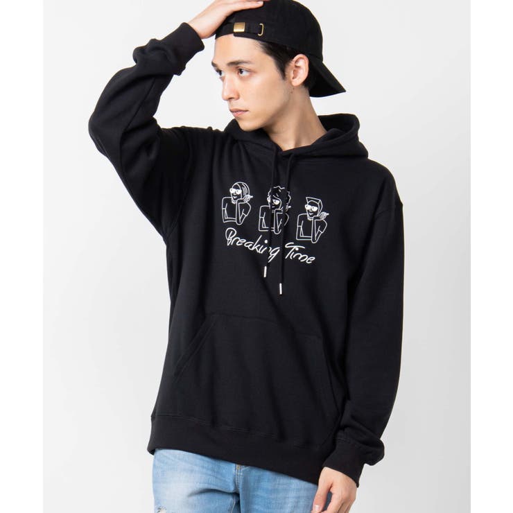 ブラック | ユニークヒューマンプルパーカー WE19AW11-M8131 | WEGO【MEN】