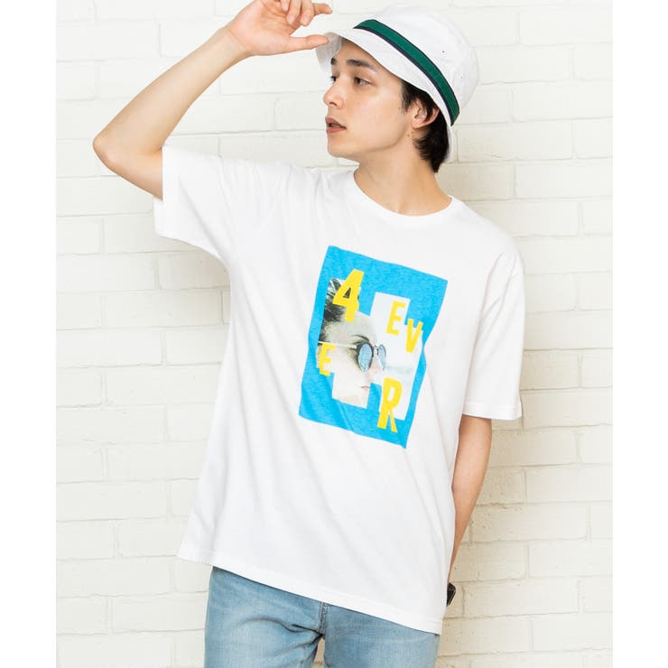 ホワイト | ガールズフォトTシャツ WE19SM03-M001 | WEGO【MEN】