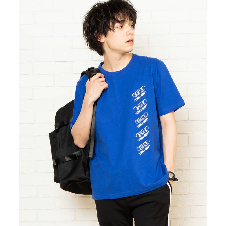 ブルー | ストリートモチーフTシャツ WE19SM03-M007 | WEGO【MEN】