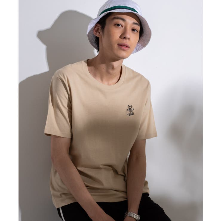 WEWGOベアワンポイント刺繍Tシャツ WE19SM04-M012[品番