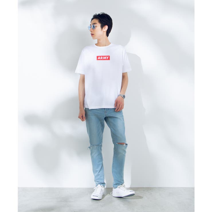 ARMYボックスロゴTシャツ WE19SM04-M0343 | WEGO【MEN】 | 詳細画像1 