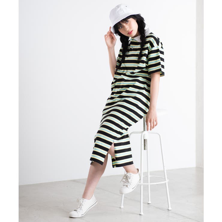 ロングポロシャツワンピース We19sm05 L006 品番 Wg Wego Women ウィゴー のレディースファッション通販 Shoplist ショップリスト