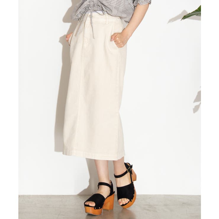 ナチュラル | エクリュカラーナロースカート WE19SM05-L047 | WEGO【WOMEN】