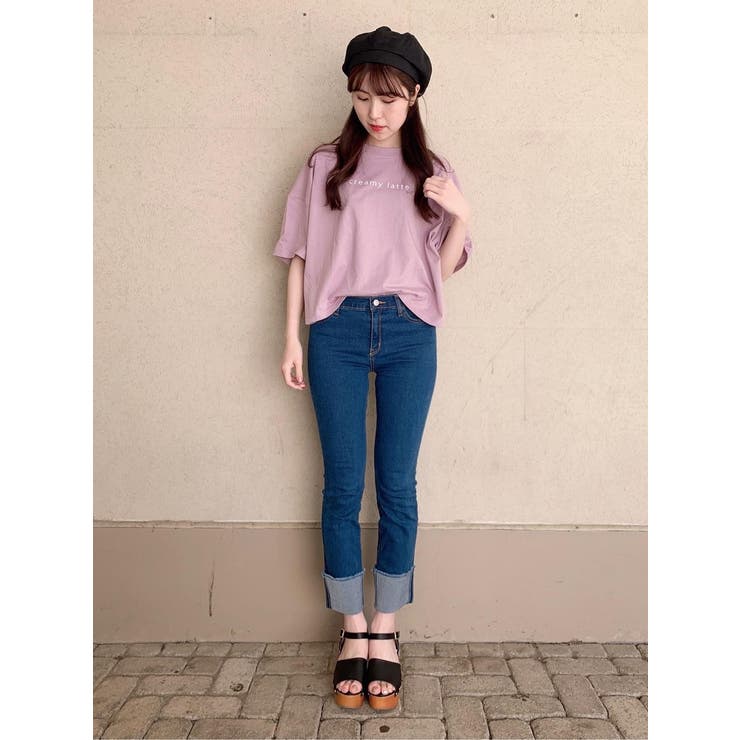 ワイドルーズロゴプリントtシャツ We19sm05 L052 品番 Wg Wego Women ウィゴー のレディースファッション通販 Shoplist ショップリスト