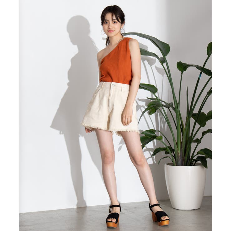 ワンショルダータンクトップ WE19SM05-L058[品番：WG010038068]｜WEGO