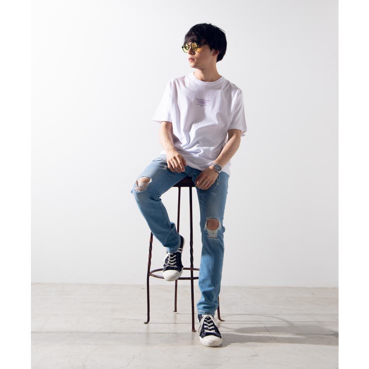 カラータイポグラフィプリントTシャツ WE19SM05-M0333 | WEGO【MEN】 | 詳細画像6 