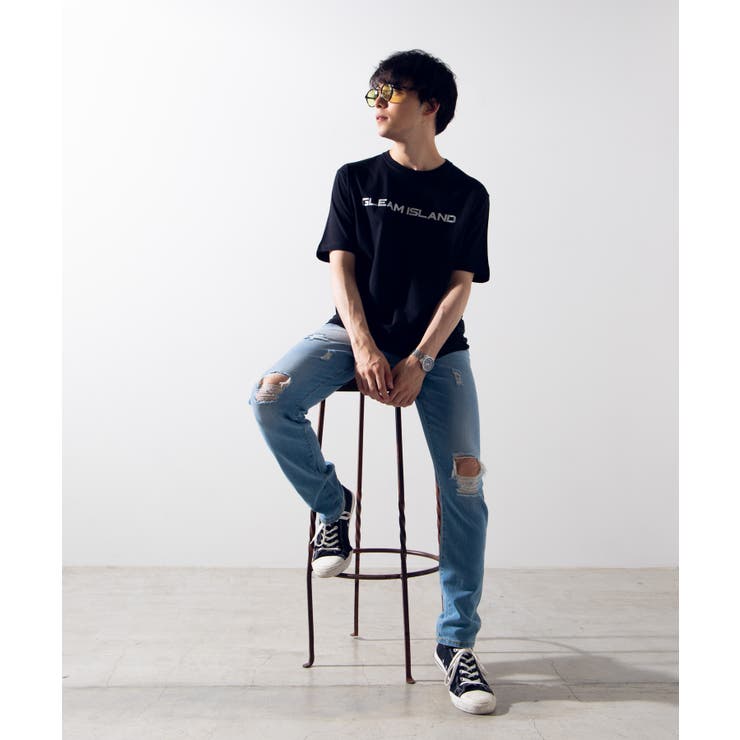 リフレクタープリントTシャツ WE19SM05-M0335 | WEGO【MEN】 | 詳細画像7 