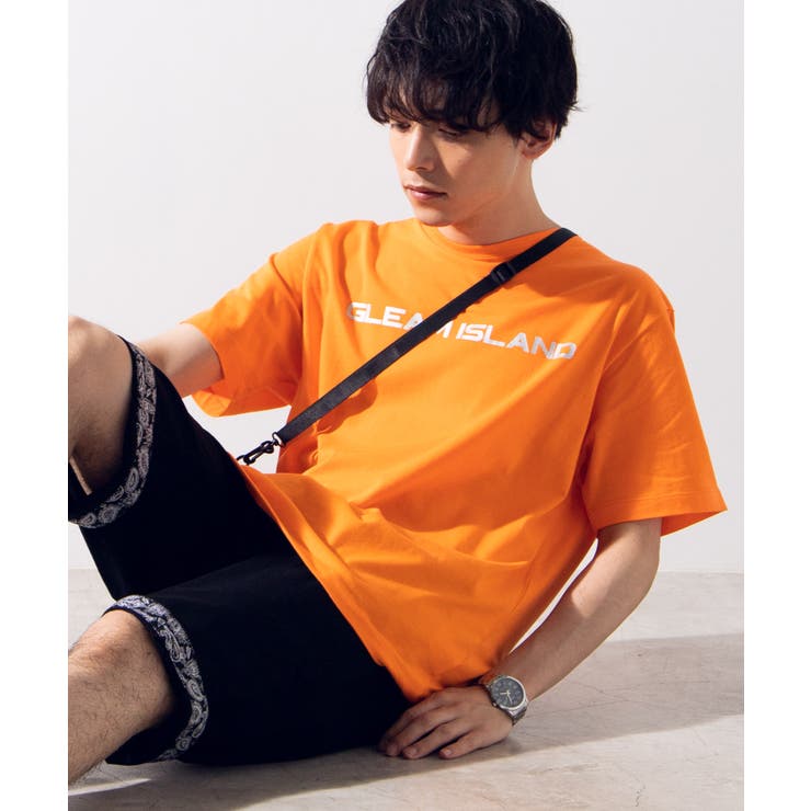 オレンジその他 | リフレクタープリントTシャツ WE19SM05-M0335 | WEGO【MEN】