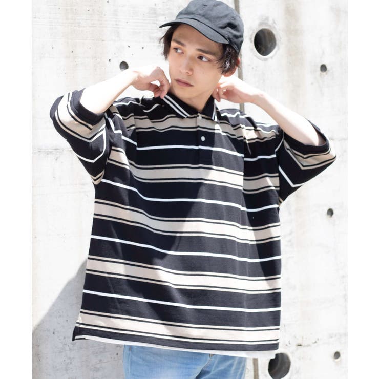 レトロボーダー5分袖ビッグポロシャツ We19sm06 M1305 品番 Wg Wego Men ウィゴー のメンズファッション 通販 Shoplist ショップリスト