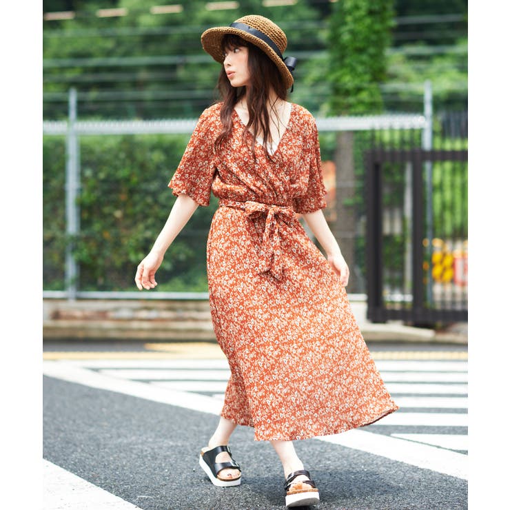 フラワーカシュクール2WAYワンピース WE19SM07-L1542[品番