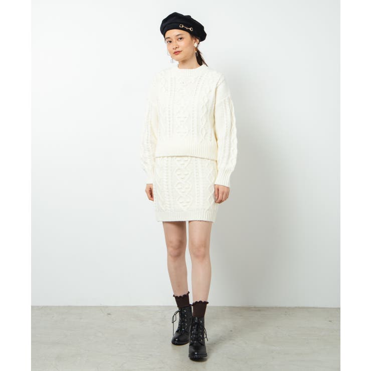 ケーブルミニスカート WE19WN09-L0458[品番：WG010038662]｜WEGO【WOMEN】（ウィゴー）｜レディース｜Shoplist
