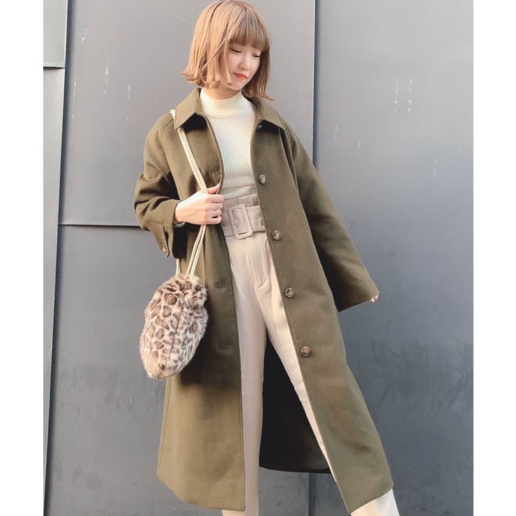 ステンカラーロングコート We19wn10 L3491 品番 Wg Wego Women ウィゴー のレディースファッション通販 Shoplist ショップリスト