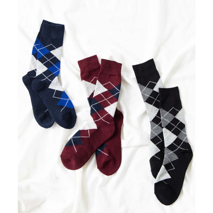 アーガイルレギュラーソックス WE19WN10-MG5349 | WEGO【MEN】 | 詳細画像1 