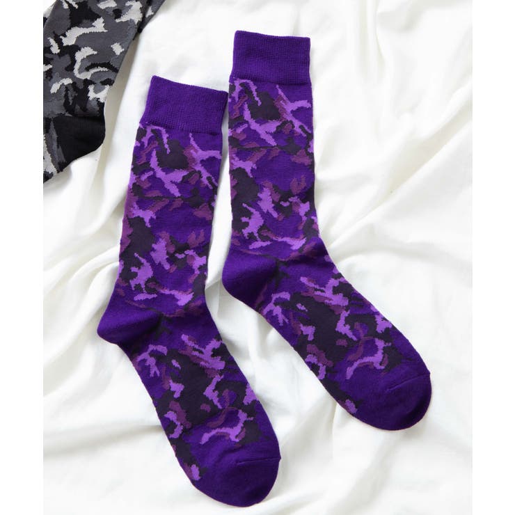 パープル | カモフラハイソックス WE19WN10-MG5350 | WEGO【MEN】