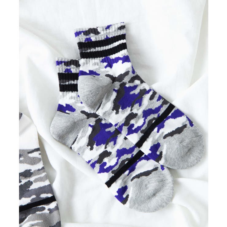 パープル | カモラインレギュラーソックス WE19WN10-MG5352 | WEGO【MEN】