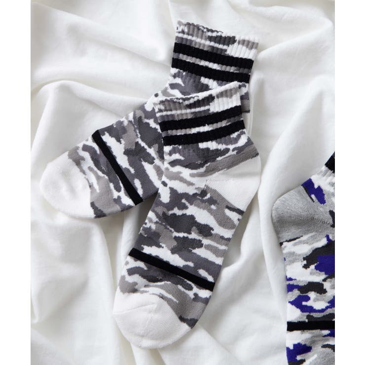 ブラック | カモラインレギュラーソックス WE19WN10-MG5352 | WEGO【MEN】