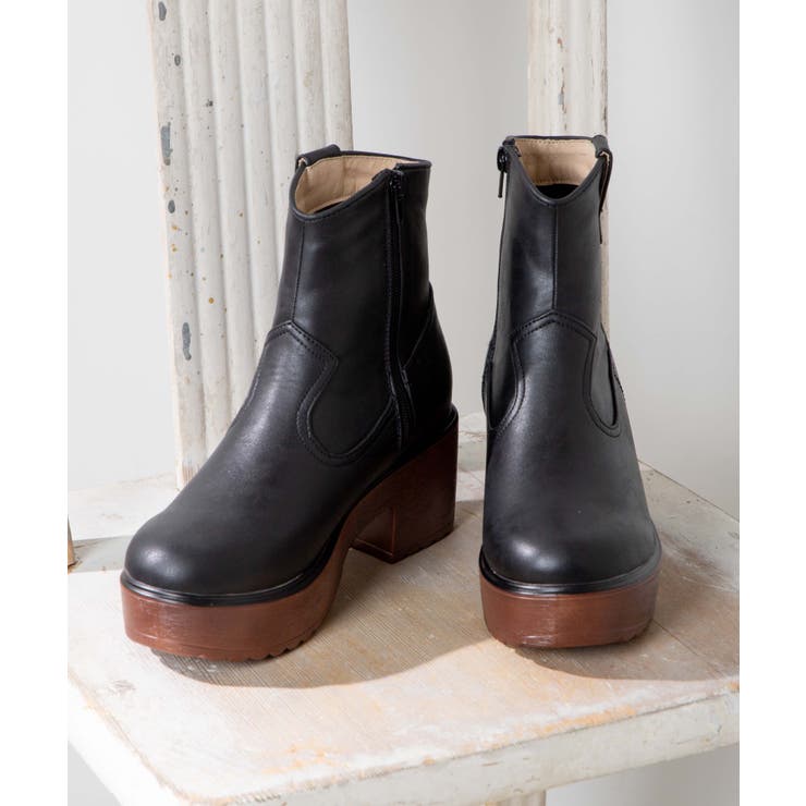 ウッドソールブーツ WE19WN11-LG6641[品番：WG010070987]｜WEGO【WOMEN  